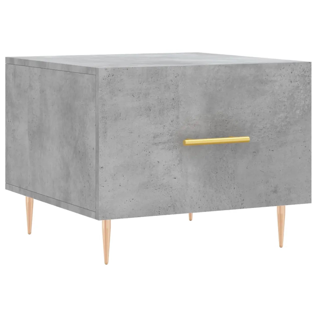 Tavolino salotto | Tavolino da caff¨¨ | Tavolino da Soggiorno Grigio Cemento 50x50x40 cm Legno Multistrato