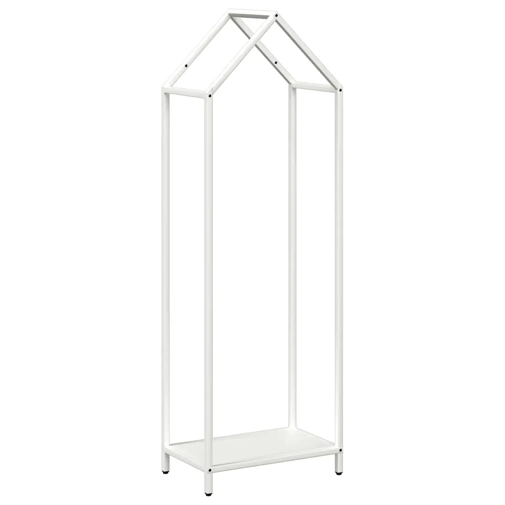 Rastrelliera per Legna da Ardere Bianca 40x25x120 cm 864300