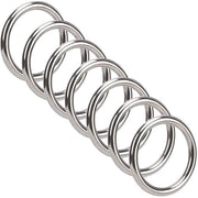 Anello di gomma 1,6/2 pollici - Acciaio inox 304 - Resistenze elevate - Non sigillato - Set di 7 - Duraturo e versatile - Anello metallico
