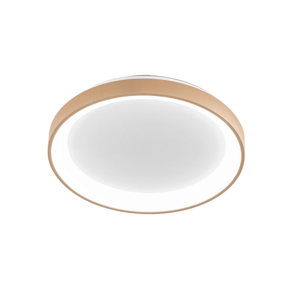 Krizia Lampada a Soffitto LED 50W, Finitura New Beige, Dimmerabile CCT 3000K-4000K, Alluminio con Diffusore in Acrilico Opale - Gealuce