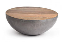 Tavolino Lancaster Grigio D90 in Legno Riciclato