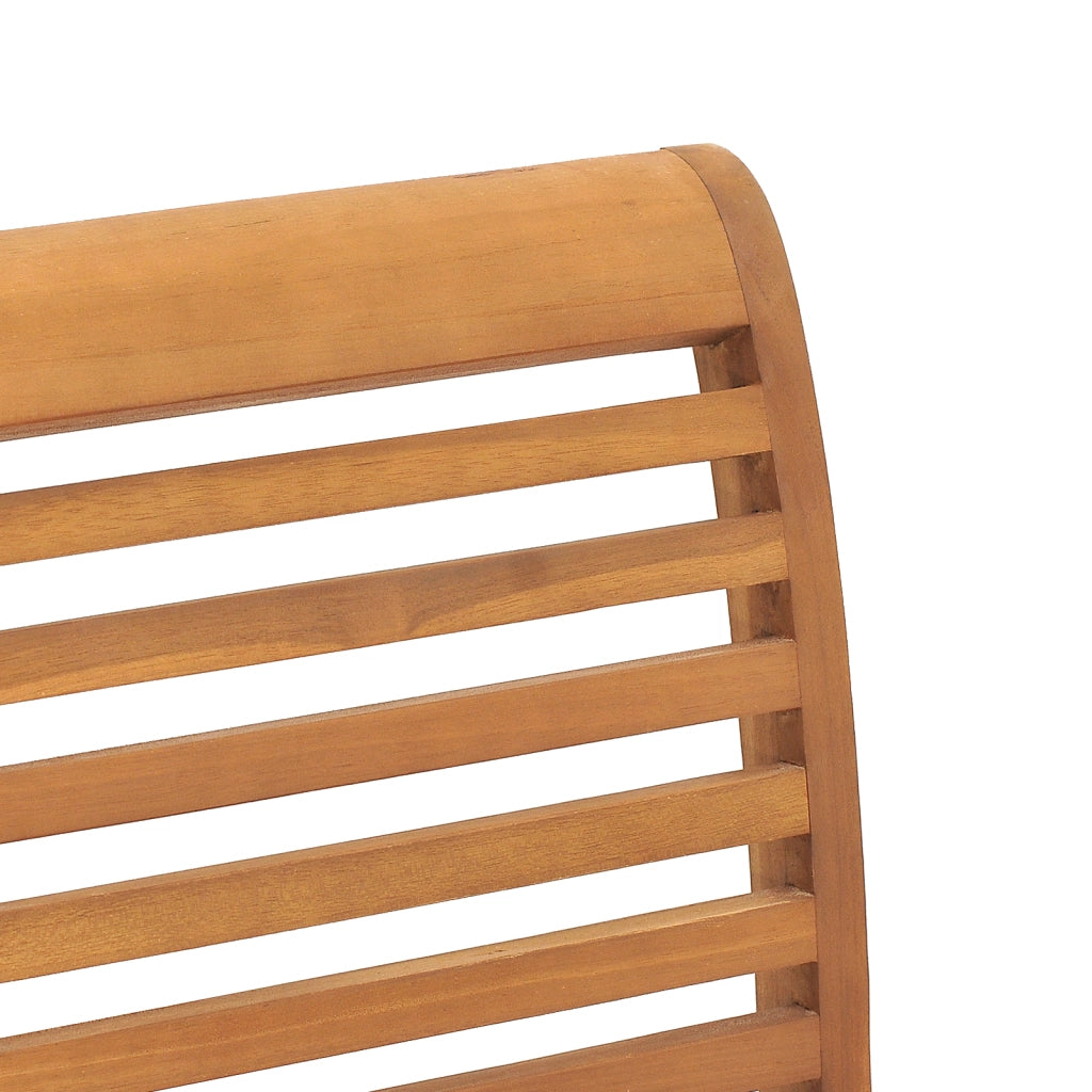 Sedia da Giardino Impilabile 4 pz Legno Massello Teak