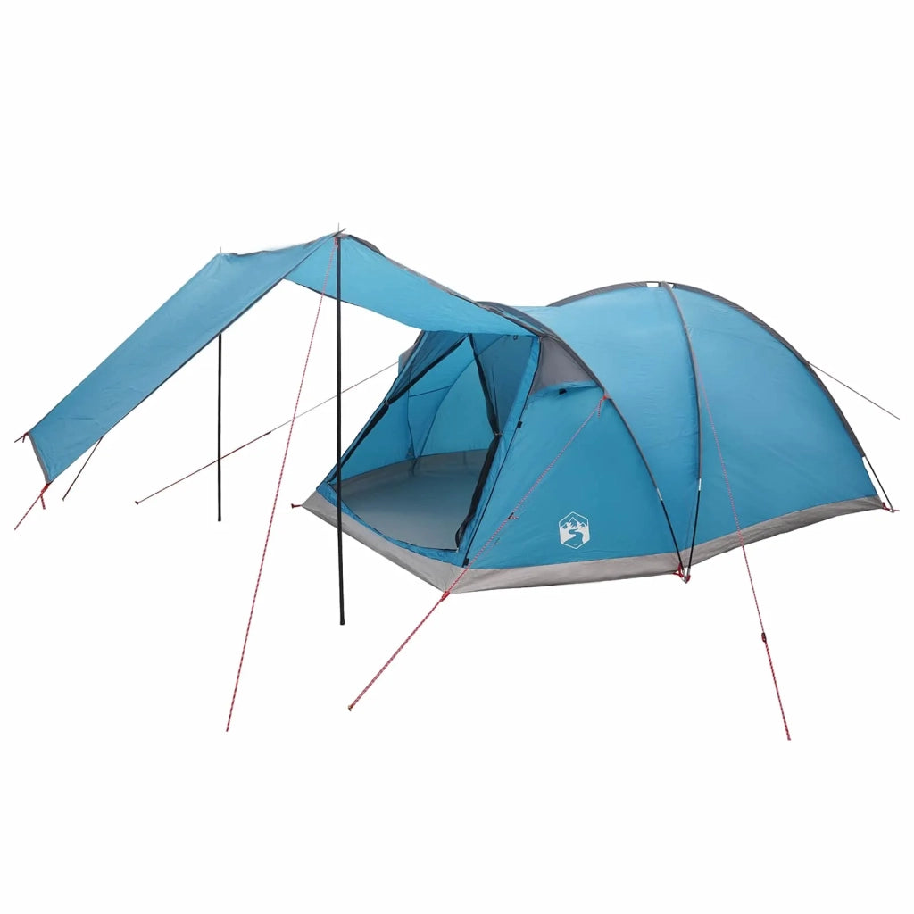 Tenda Capanna con tetto Blu 6 persone Poliestere e Acciaio 42028584