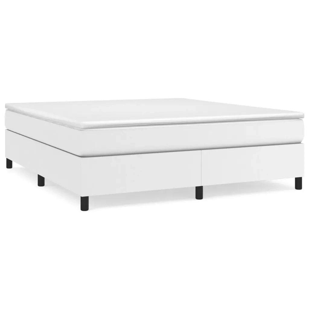 Giroletto a Molle con Materasso Bianco 180x200 cm in Similpelle cod mxl 62949