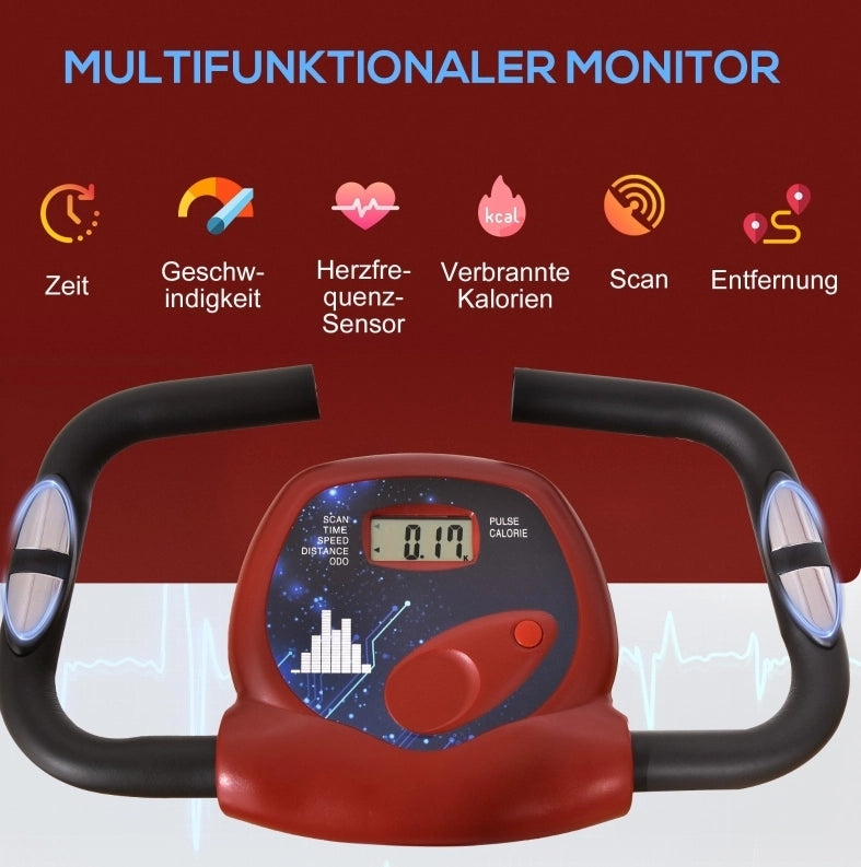 Cyclette pieghevole con resistenza magnetica e display LCD