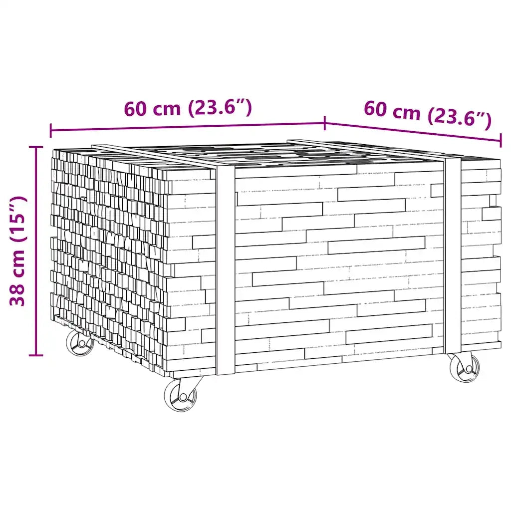 Tavolino da salotto | Tavolino da caff¨¨ | Tavolino da Soggiorno Marrone 60 x 60 x 38 cm
