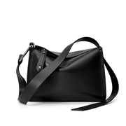 Borsa a tracolla da donna stile retr¨° in vera pelle nera