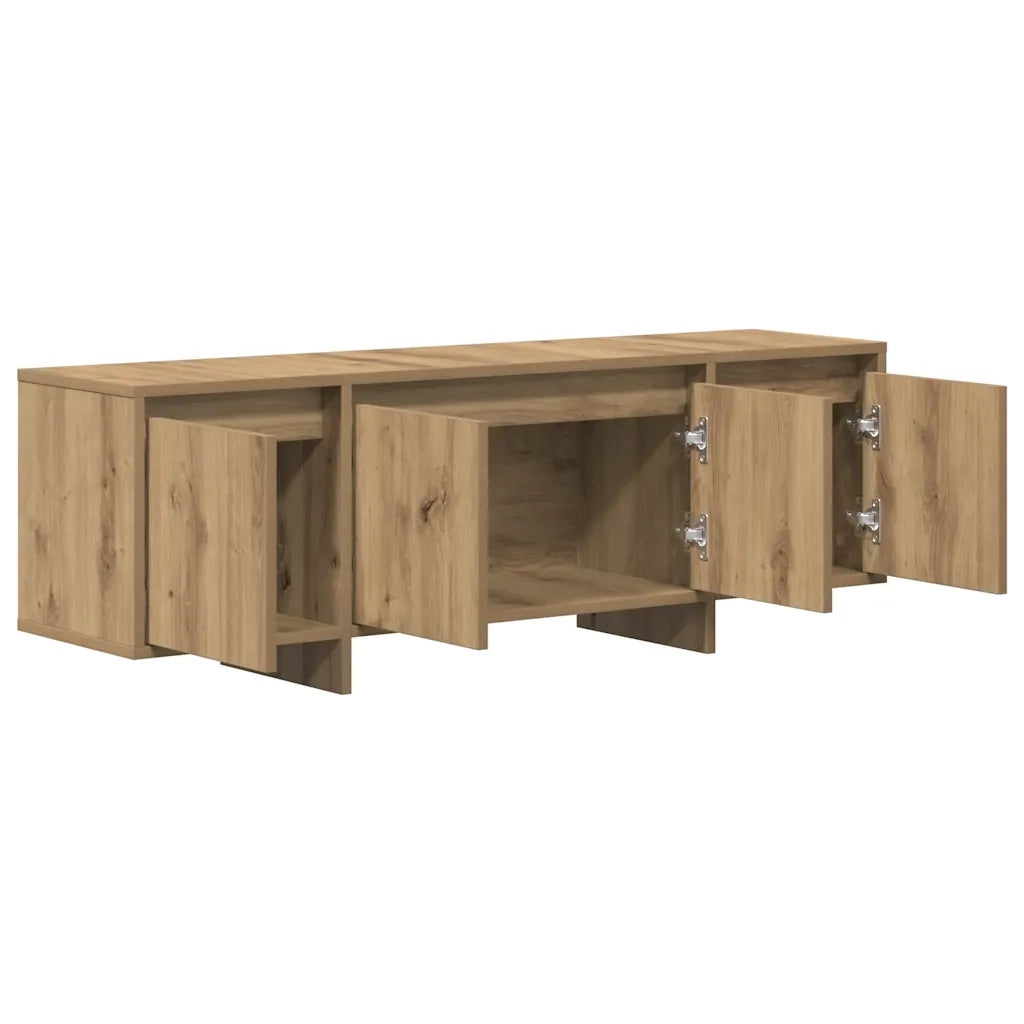 Mobile Porta TV Rovere Artigianale 120x30x40,5 cm Multistrato 856787