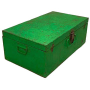 Valigia artigianale in metallo, 67x37x25h cm