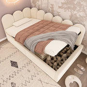 LETTO Divanetto con contenitore 90x190 cm Velluto Beige
