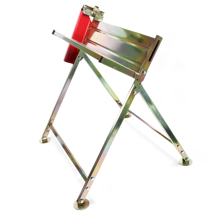 Cavalletto taglialegna per motosega pieghevole con guida copribarra