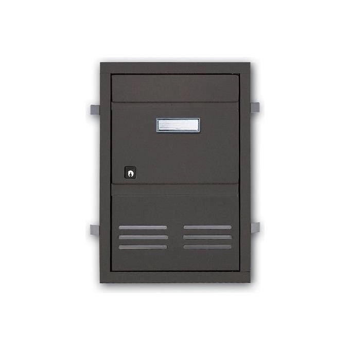 Alubox SC2GH Sportello da Incasso Alluminio Anodizzato per Esterno con Serratura 29x40 cm colore Ghisa