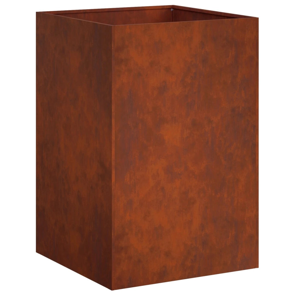 Vaso da giardino 2 pz Ruggine 50 x 50 x 75 cm Acciaio Corten 8005399