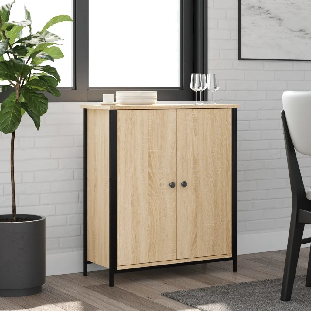 Credenza | Madia | Buffet da pranzo | Armadio da pranzo Rovere Sonoma 70x30x80 cm in Legno Multistrato