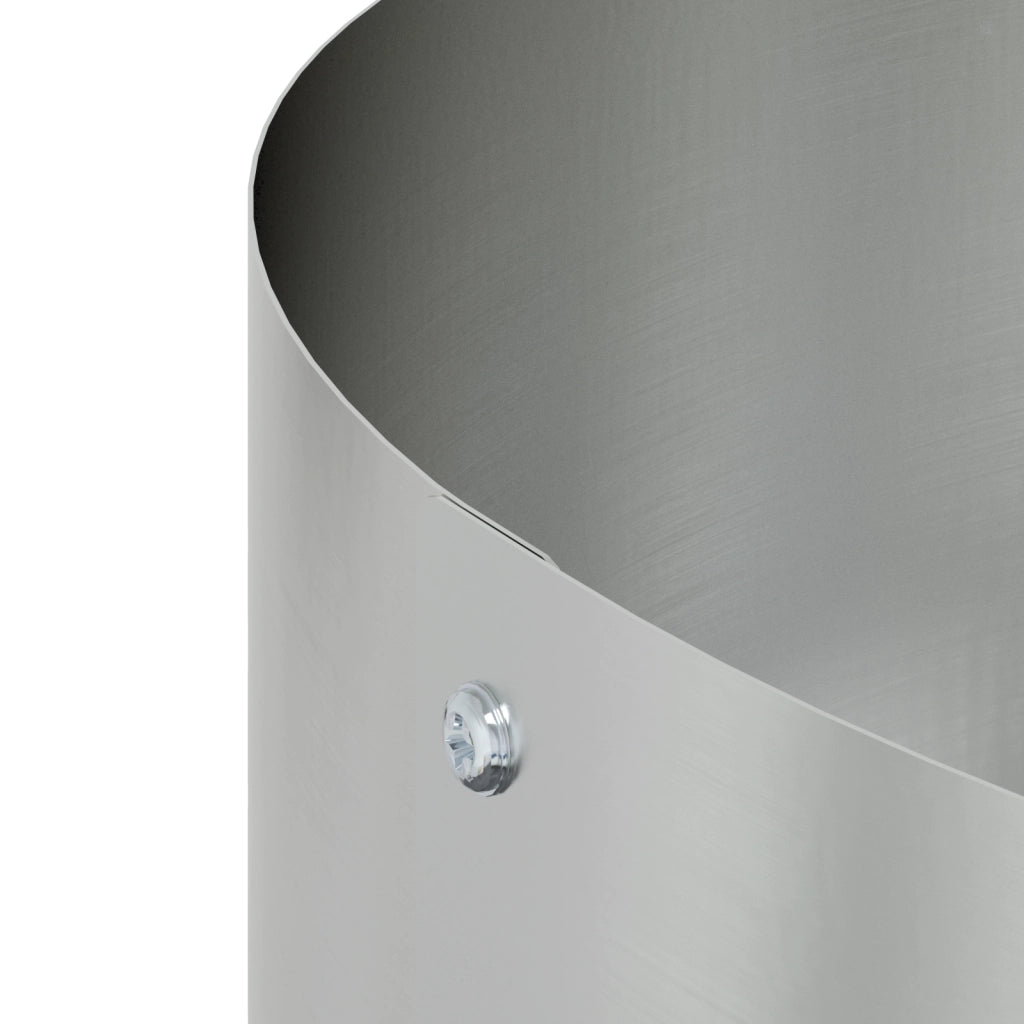 Vaso in metallo zincato Zincato Metallo zincato 30 cm di diametro