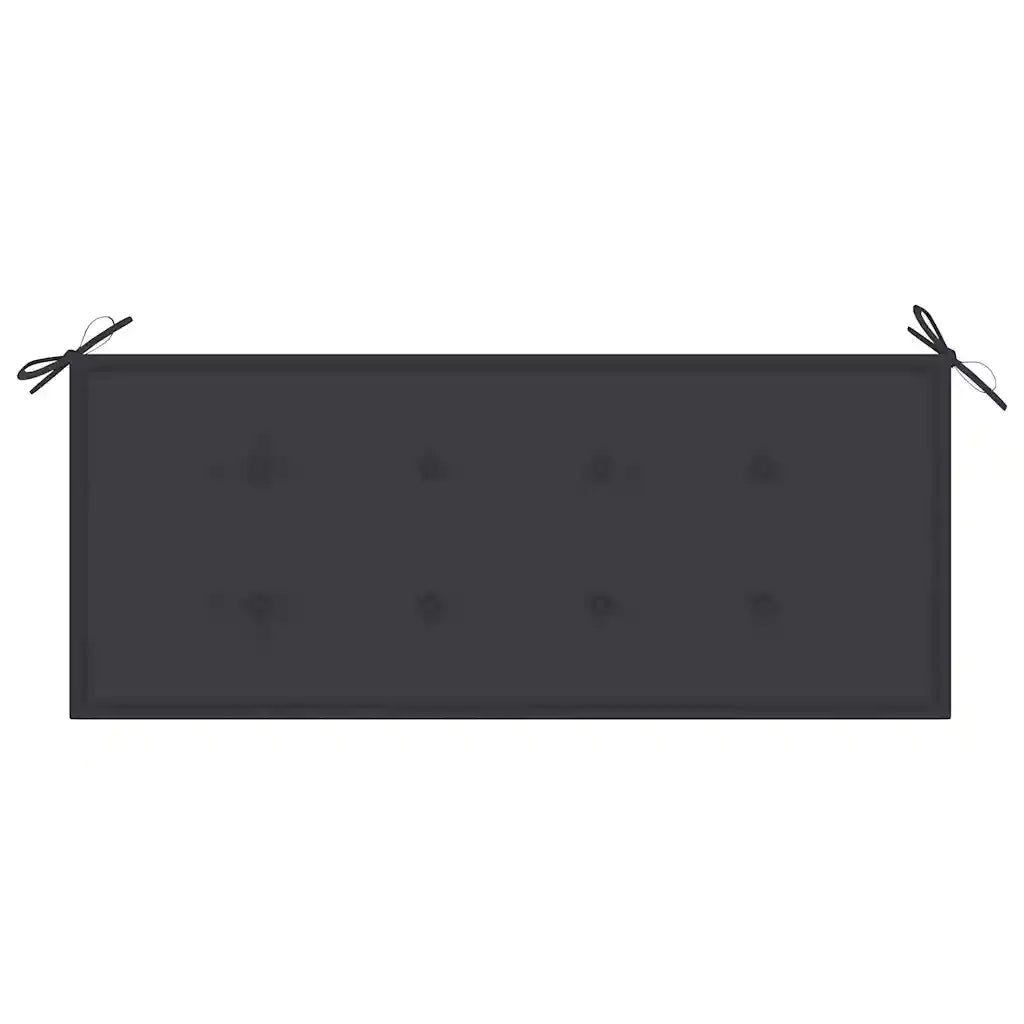 Panca da Giardino Pieghevole con Cuscino-Sgabello-Panca da esterno 118 cm in Bamb¨´ 830078