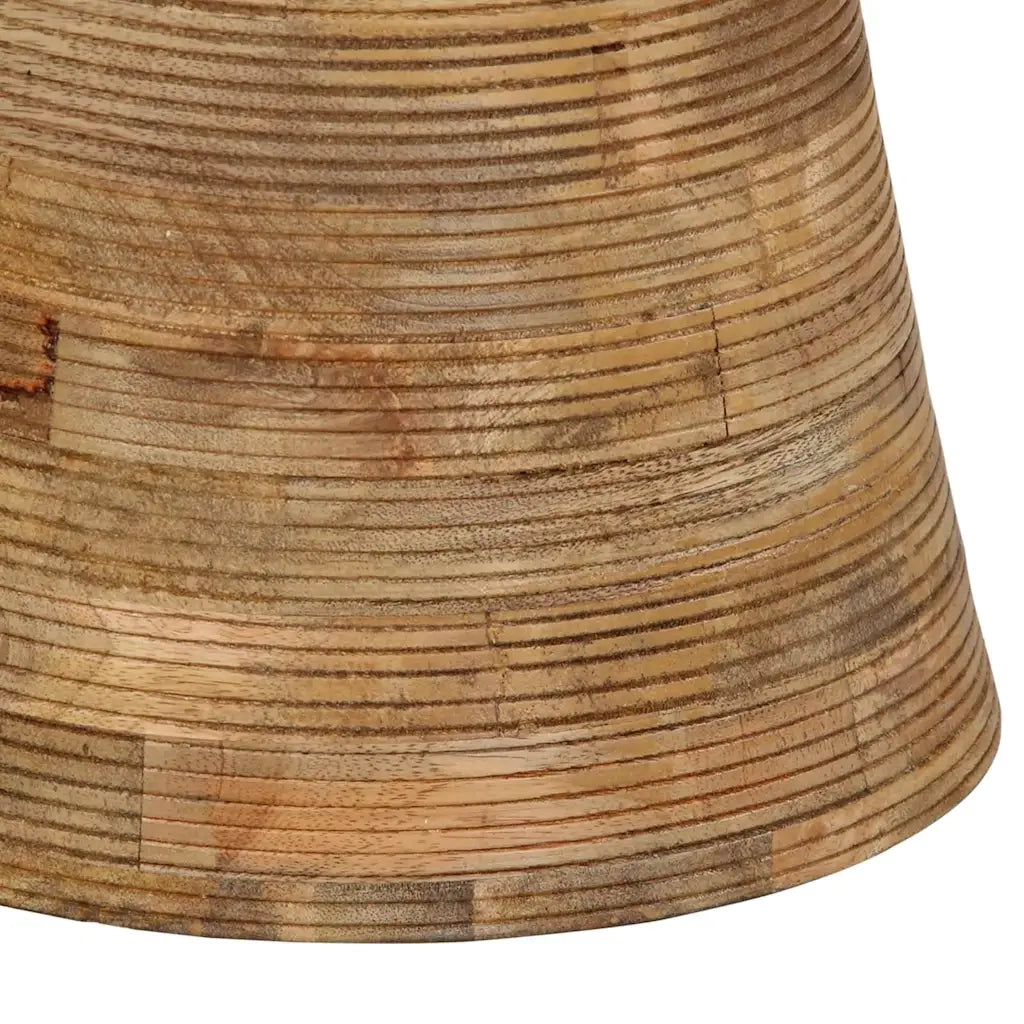 Tavolino da Salotto Ø37x45 cm in Legno Massello di Mango 4017538