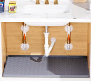 Matte anti-slip per protezione dei cassetti - mattonella adattabile per pavimento - contenitore d'assorbimento per cucina - grigio - 864 x 559 cm