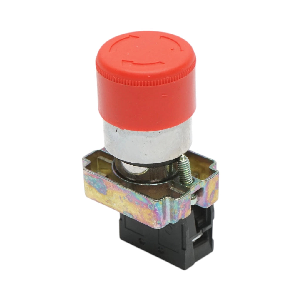Pulsante di arresto di emergenza rosso con sgancio a rotazione 1NC, 400V/10A, 30mm LAY5 Breckner Germany