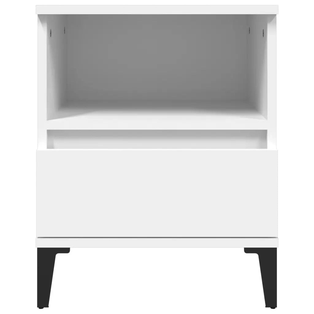 Comodini 2 pz in Bianco 40x35x50 cm 821811