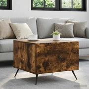Tavolino da salotto con cassetto Rovere Fumo 49 x 50 x 40 cm 895660