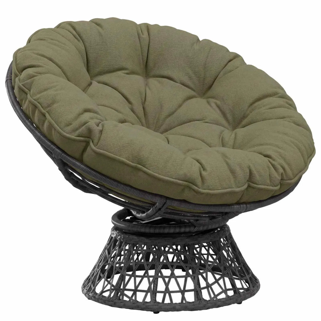 Cuscino per Sedia Appesa VIANEN 100% Poliestere Verde Oliva 953998