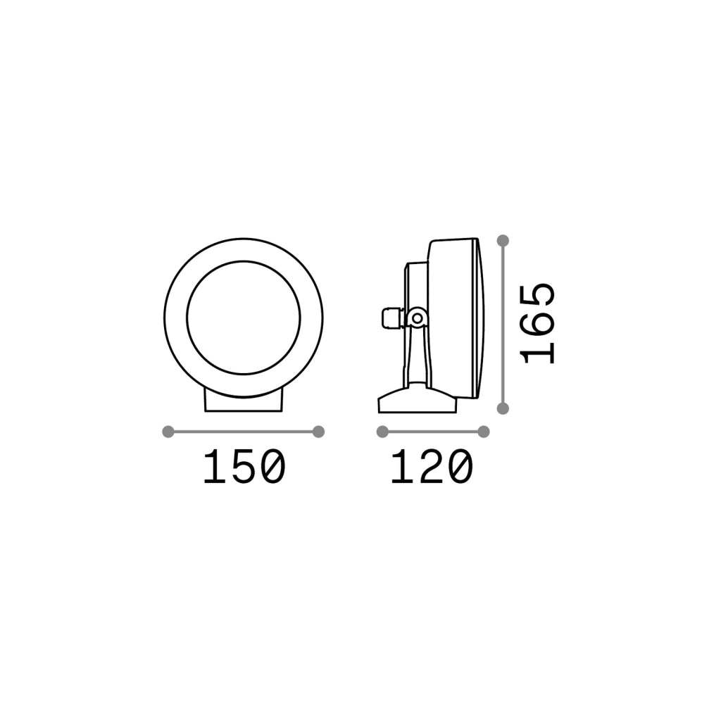 Applique Moderna Litio Materie Plastiche Bianco 1 Luce Gx53