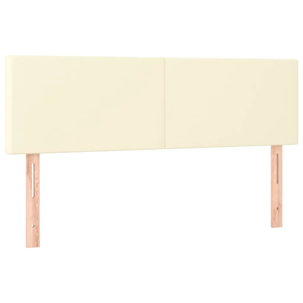 Giroletto a Molle con Materasso Crema 140x200 cm in Similpelle 3141007