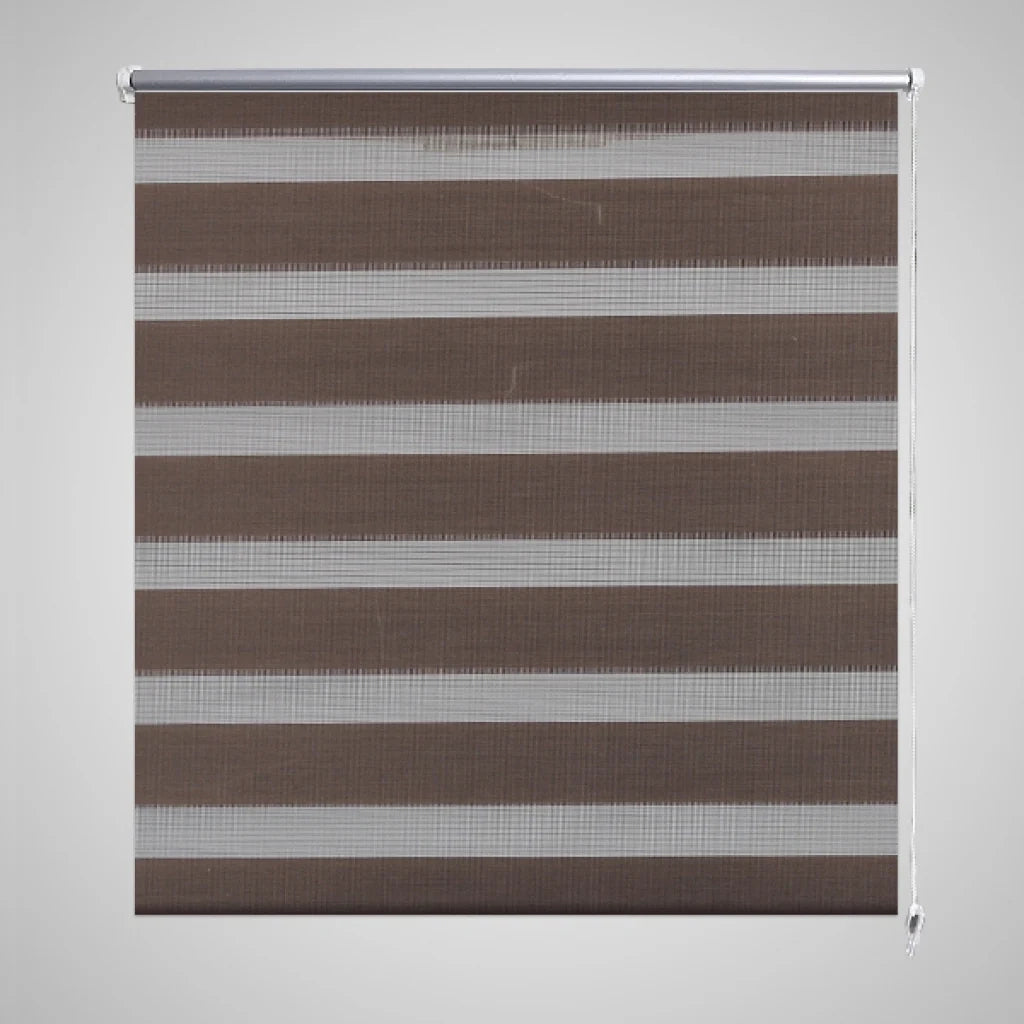 Tenda a rullo marrone vagliante 50 x 100 cm tenda per finestra privacy tapparella 4102083
