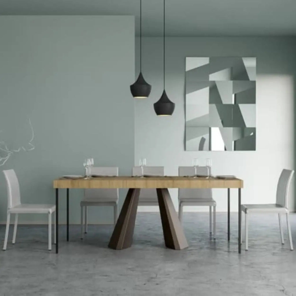 Consolle allungabile 90x40/300 cm Diamante Premium quercia natura telaio orso