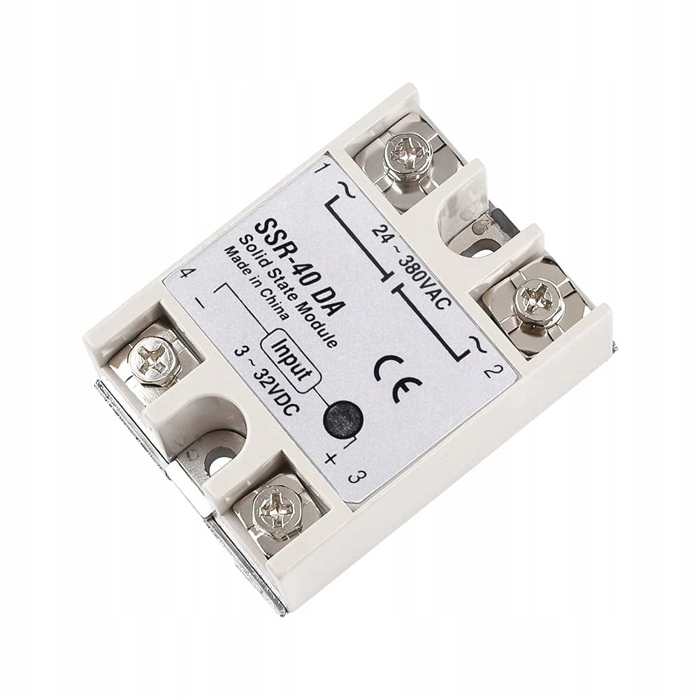 Relè a Stato Solido SSR-40 DA 40A 24-380VAC LED – Alta Capacità di Carico, Isolamento Fotoelettrico