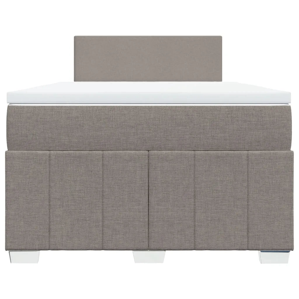 Giroletto a Molle con Materasso Tortora 120x200 cm in Tessuto