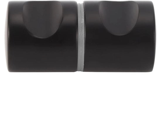 Maniglia per porta bagno in alluminio - 2,9 cm diametro foro - 6 x 2,9 cm dimensioni - maniglia per porta con maniglia in vetro - nero - codice prodotto - modello - 2,9 cm diametro foro - 6 x 2,9 cm dimensioni