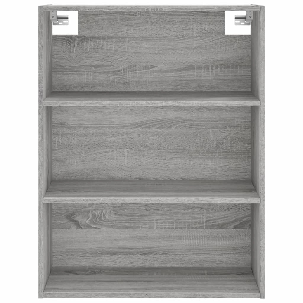 Buffet credenza cassettiera armadio mobile contenitore organizer cucina soggiorno salotto rovere Sonoma alto 69,5 x 34 x 180 cm legno ingegnerizzato grigio 02_0035410