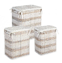 Set 3 Portabiancheria Stacy in Fibre Naturali