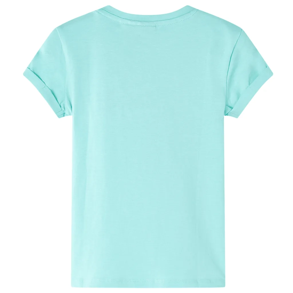 Maglietta da Bambina Menta Chiaro 128cod mxl 109196