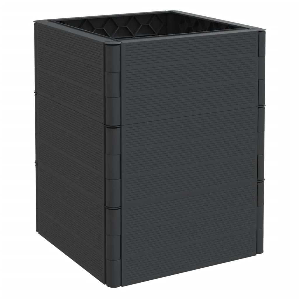Fioriera aiuola rialzata fioriera aiuola giardino terrazza set da 2 PP antracite 02_0038905