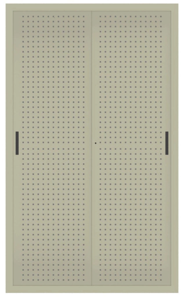 Armadio ufficio con struttura di metallo verniciata e piani ad incastro a gancio cm. 120x60x200H