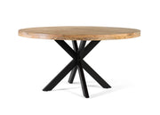 Tavolo da pranzo rotondo in legno di mango, diametro 150 cm