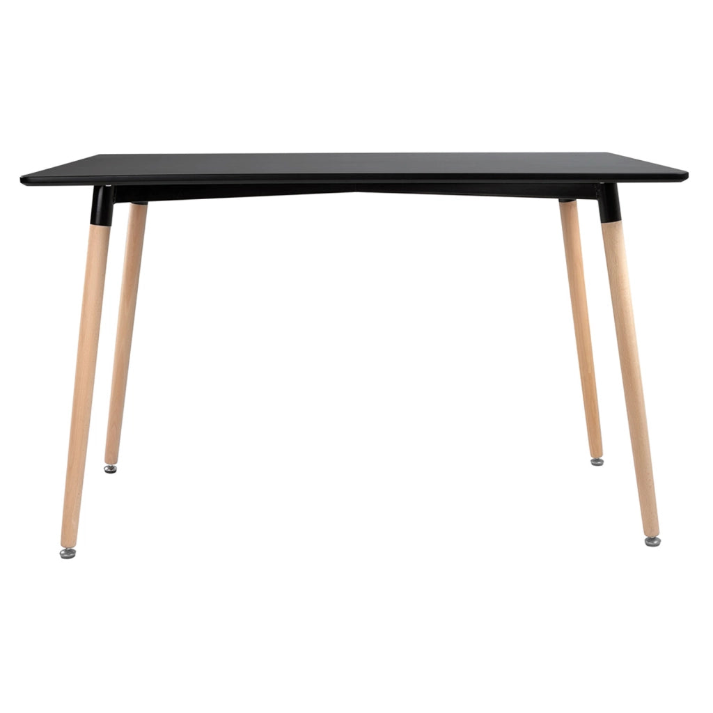 Tavolo rettangolare 120 × 70 cm nero PIA