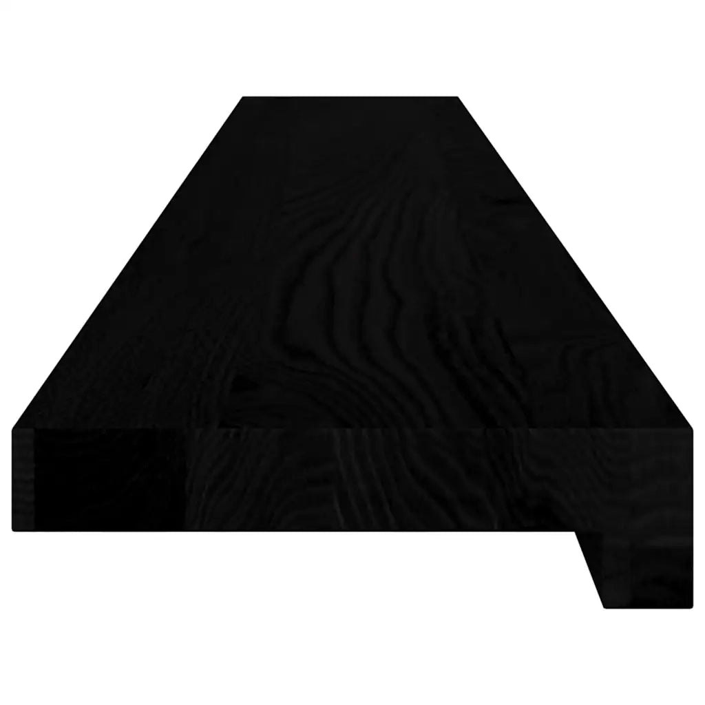 Davanzali 2 pz Marrone Scuro 120x15x2 cm Legno Massello Rovere