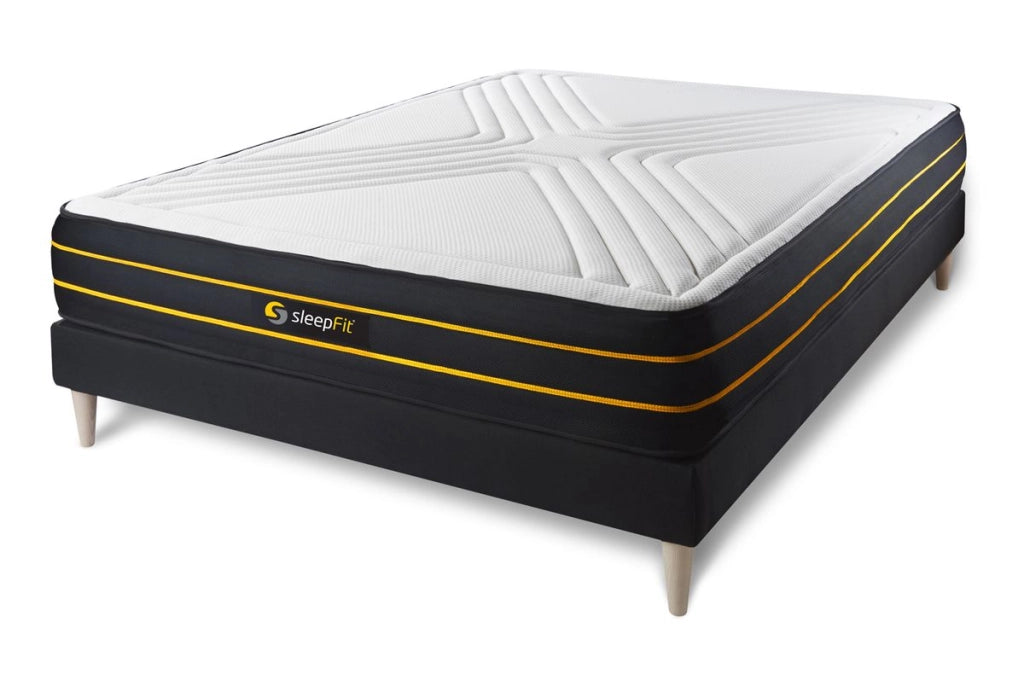 Kit rete e materasso matrimoniale ULTRA 180x210cm - Spessore : 26cm - memory foam e micro-molle insacchettate - Bilanciato
