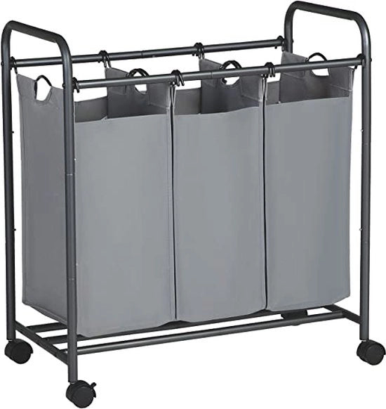 Asciugatrice automatica con 3 contenitori rimovibili - lavatrice su ruote - 3 x 44 litri