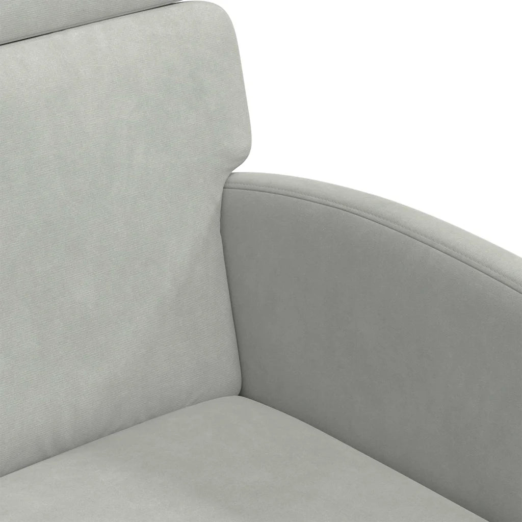 Sedie da Pranzo con Ruote 2 pcs Grigio chiaro 58 x 65 x 98 cm