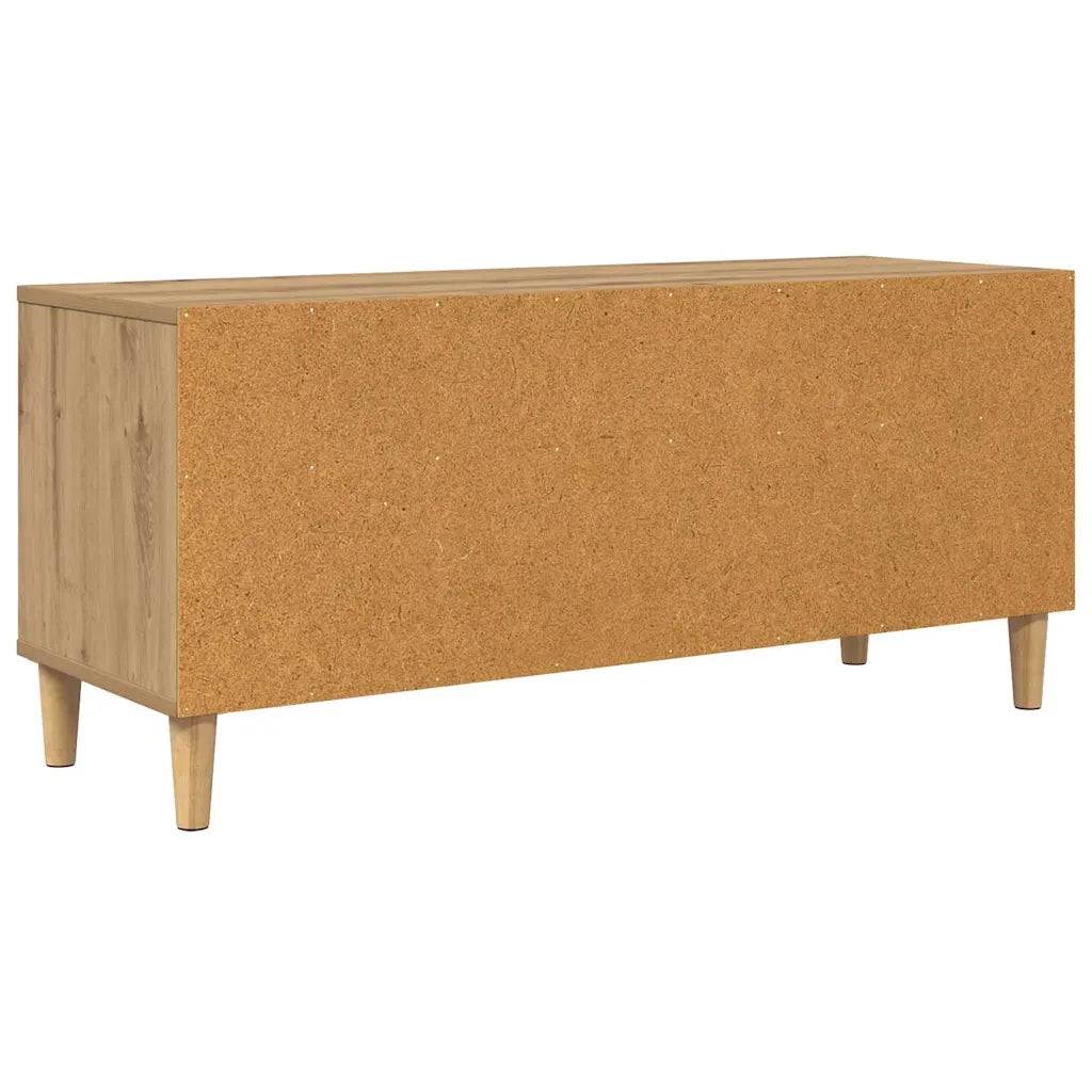 Mobile TV con cassetto-Credenza TV-Console TV Rovere artigianale 100 x 34,5 x 44,5 cm 938472