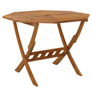 Tavolo da Giardino-Tavolo da esterno Pieghevole 90x75 cm Legno Massello di Acacia