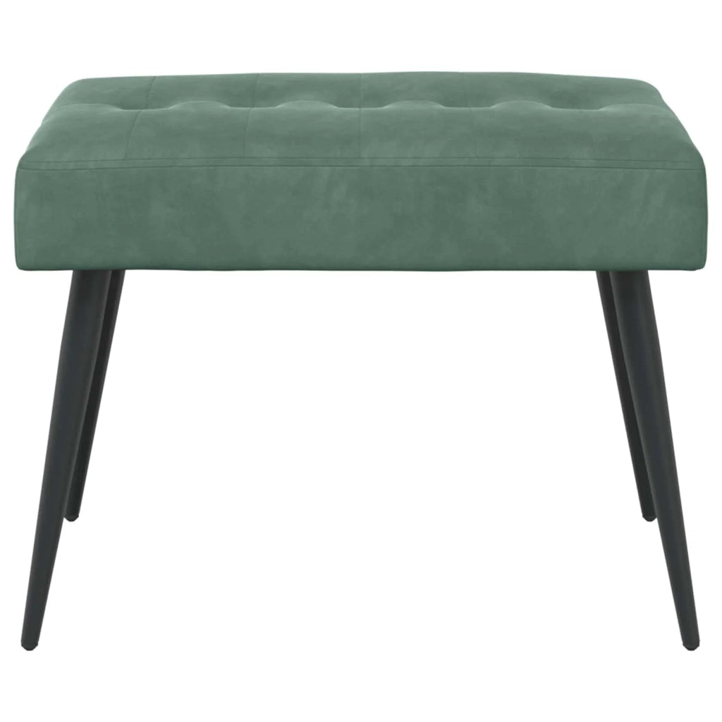 Panchina con bottoni imbottiti Verde Mare 60 x 40 x 45 cm 42038512