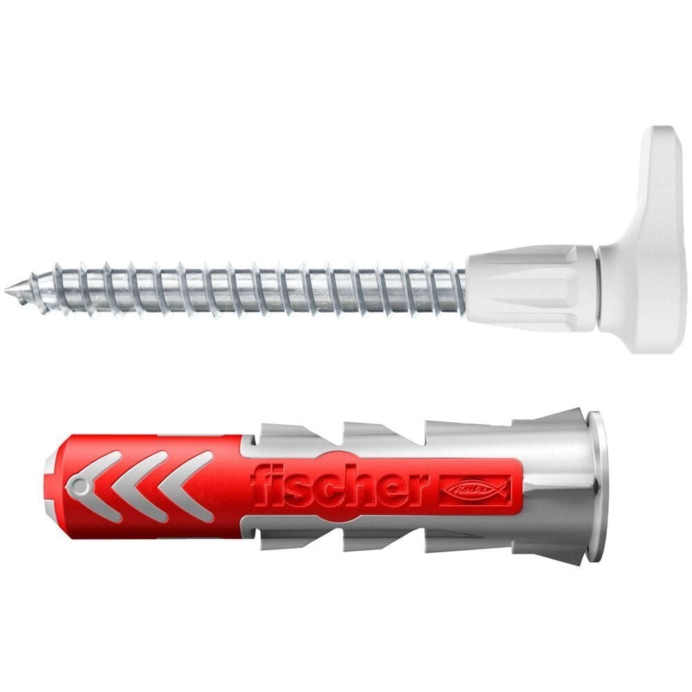 Fischer 557915 ancoraggio a vite e tassello 8 pz Kit di viti e tasselli a muro 25 mm