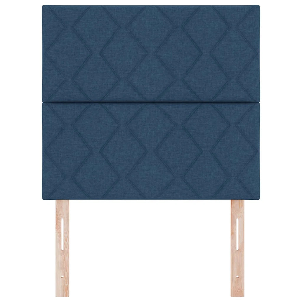Testiera in Tessuto con testiera Blu 90 cm Tessuto 3337892