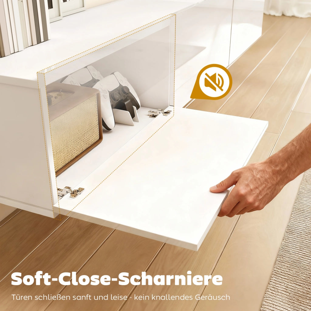 Mobile TV Sospeso ¨C zephmum ¨C Bianco 180 cm